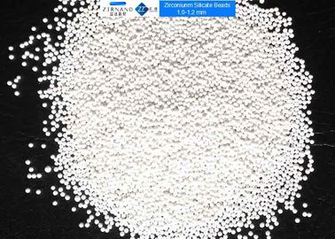 Силикат циркония шариков средств массовой информации ЗрО2 65% керамический меля отбортовывает 1,0 до 1,2 Мм для пестицида