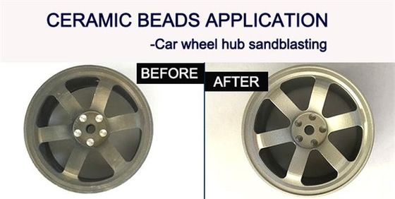 шарики 180um B100 керамические для эпицентра деятельности колеса автомобиля Sandblasting поверхностное покрытие