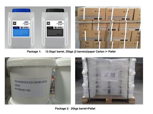 62% ZrO2 Ceramic Cleaning Media Solid Round Ball Shape For Wet Blasting