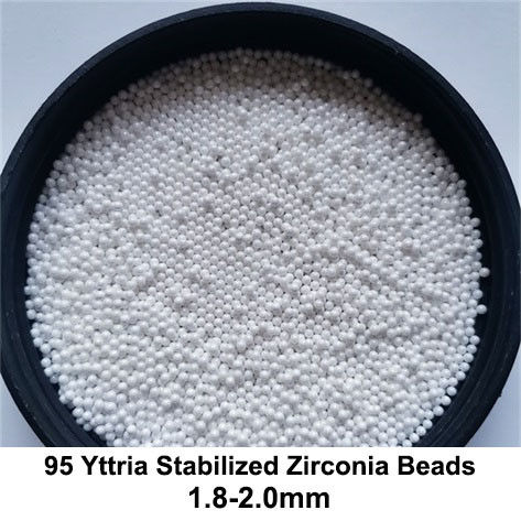 Zirconia 95 стабилизированный иттрием отбортовывает меля Slurry средств массовой информации 1.8-2.0mm 2.0-2.2mm высоковязкий